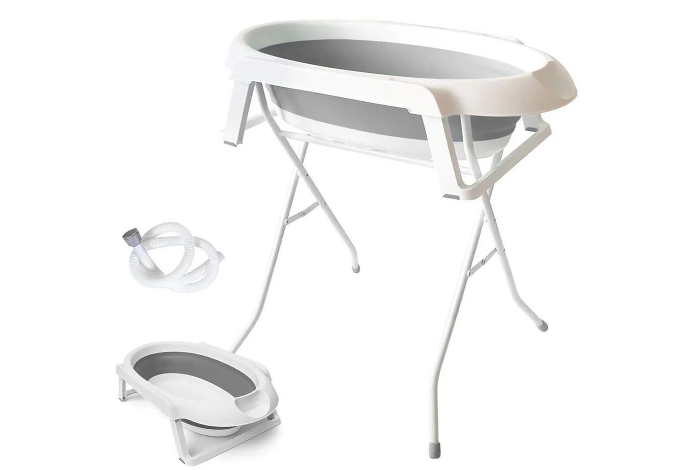 HEYHIPPO Babybadewanne 82 cm Haushaltgrau mit Eisenrohrhalterung - Bild 3