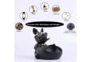 HEYHIPPO Französische Bulldogge Statue Herzförmiges Tablett Schwarz Bild 4