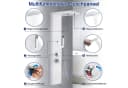 FIVMEN Duschsystem Duschpaneel Edelstahl Gebürstet mit Regendusche und Wasserfalldusche Bild 3