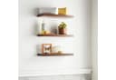 Refined Living Wandregal 3-tlg. Braun MDF 41x17x2,8 cm Bild 1