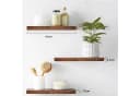 Refined Living Wandregal 3-tlg. Braun MDF 41x17x2,8 cm Bild 3