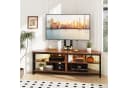 Dripex TV Lowboard Eckschrank mit TV-Halterung und LED Bild 1