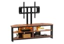 Dripex TV Lowboard Eckschrank mit TV-Halterung und LED Bild 2