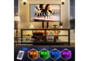 Dripex TV Lowboard Eckschrank mit TV-Halterung und LED Bild 3