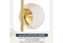 ZMH Stehlampe Wohnzimmer Industrial Modern Schwarz/Gold Bild 5