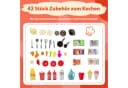 COSTWAY Spielküche 42 TLG. Kinderküche Orange PP Bild 3