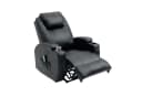 GIHAUVIA Fernsehsessel Elektrisch Relaxsessel Massagesessel Schwarz Bild 1