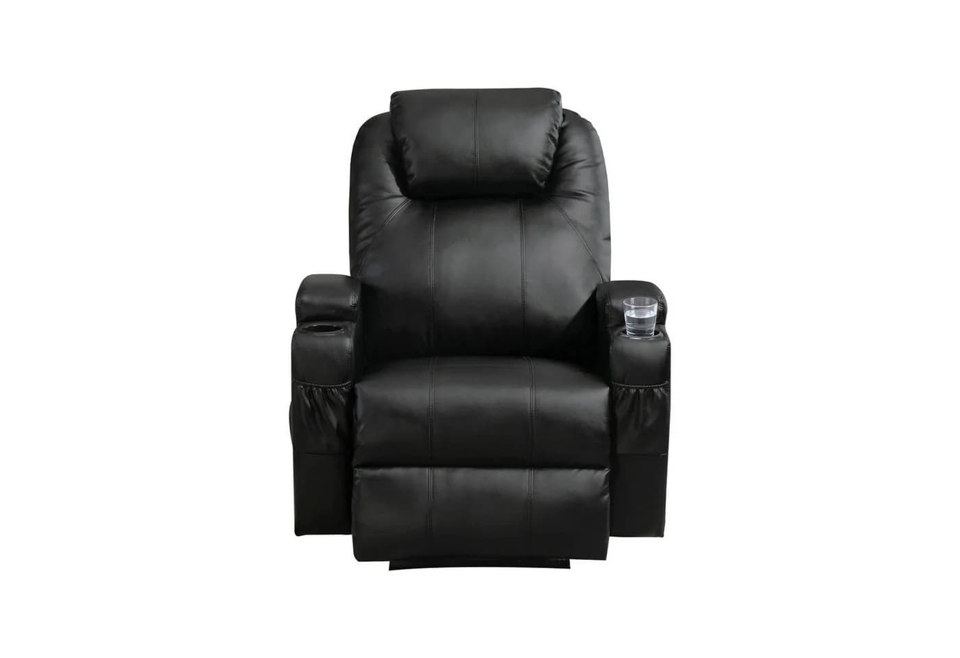 GIHAUVIA Fernsehsessel Elektrisch Relaxsessel Massagesessel Schwarz - Bild 3