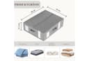 HEYHIPPO Aufbewahrungsbox 2er Set faltbar Bettlaken-Organizer grau Bild 1