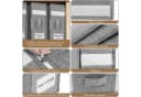 HEYHIPPO Aufbewahrungsbox 2er Set faltbar Bettlaken-Organizer grau Bild 4