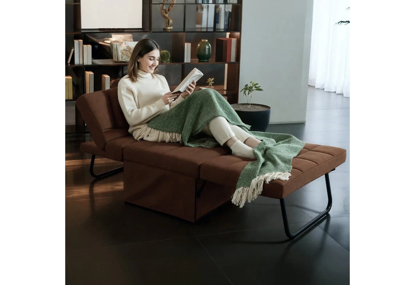 FLEXISPOT Schlafsofa Relaxsessel Beige Klappsofa - Bild 3