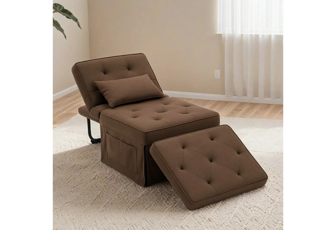 FLEXISPOT Schlafsofa Relaxsessel Beige Klappsofa - Bild 4