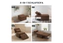 FLEXISPOT Schlafsofa Relaxsessel Beige Klappsofa Bild 5