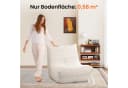 OUNUO Lounge-Sofa mit Memory-Schaum für kleine Räume Beige Bild 4