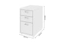 FlexiSpot Rollcontainer 28x48x41 cm mit 3 Schubladen Bild 1