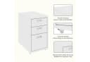 FlexiSpot Rollcontainer 28x48x41 cm mit 3 Schubladen Bild 3