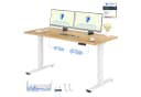 FLEXISPOT Basic Plus höhenverstellbarer Schreibtisch Bambus Bild 2