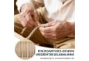 FLEXISPOT Loungesessel Gartenstuhl Boho Rattan Beige Bild 4