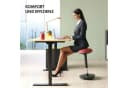 FLEXISPOT Drehhocker BH4 Rot mit Gummifuß und Höhenverstellung Bild 5