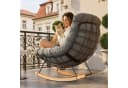 FLEXISPOT Schaukelsessel Grau - Komfortabler Loungesessel mit Kopfkissen Bild 1