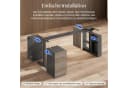 FLEXISPOT Elektrischer Schreibtisch mit Bein-Schrank Set Schwarz Bild 3