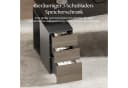 FLEXISPOT Elektrischer Schreibtisch mit Bein-Schrank Set Schwarz Bild 4