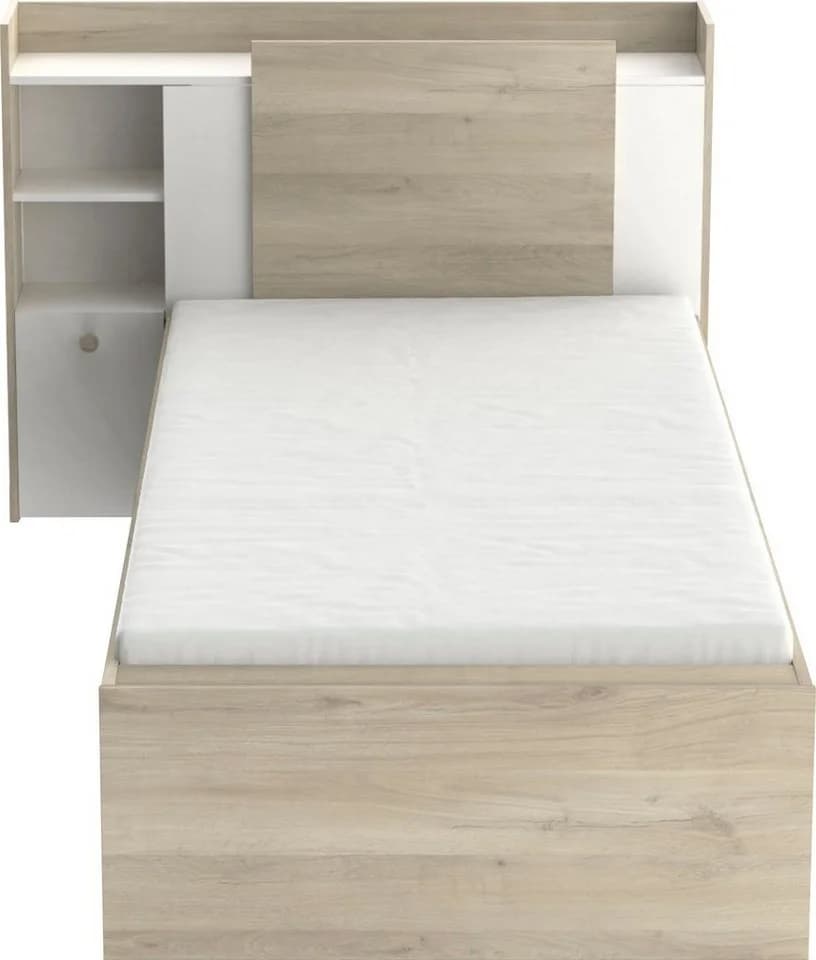 Einzelbett DEMEYERE GROUP Life Weiß mit Stauraum - Bild 3