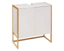 5five Simply Smart NATUREO Waschbeckenschrank Weiß/Schwarz Bambusrahmen Bild 2