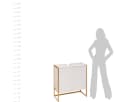 5five Simply Smart NATUREO Waschbeckenschrank Weiß/Schwarz Bambusrahmen Bild 4