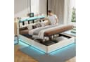 Furnishings Home Polsterbett mit LED-Beleuchtung und Stauraum Bild 1