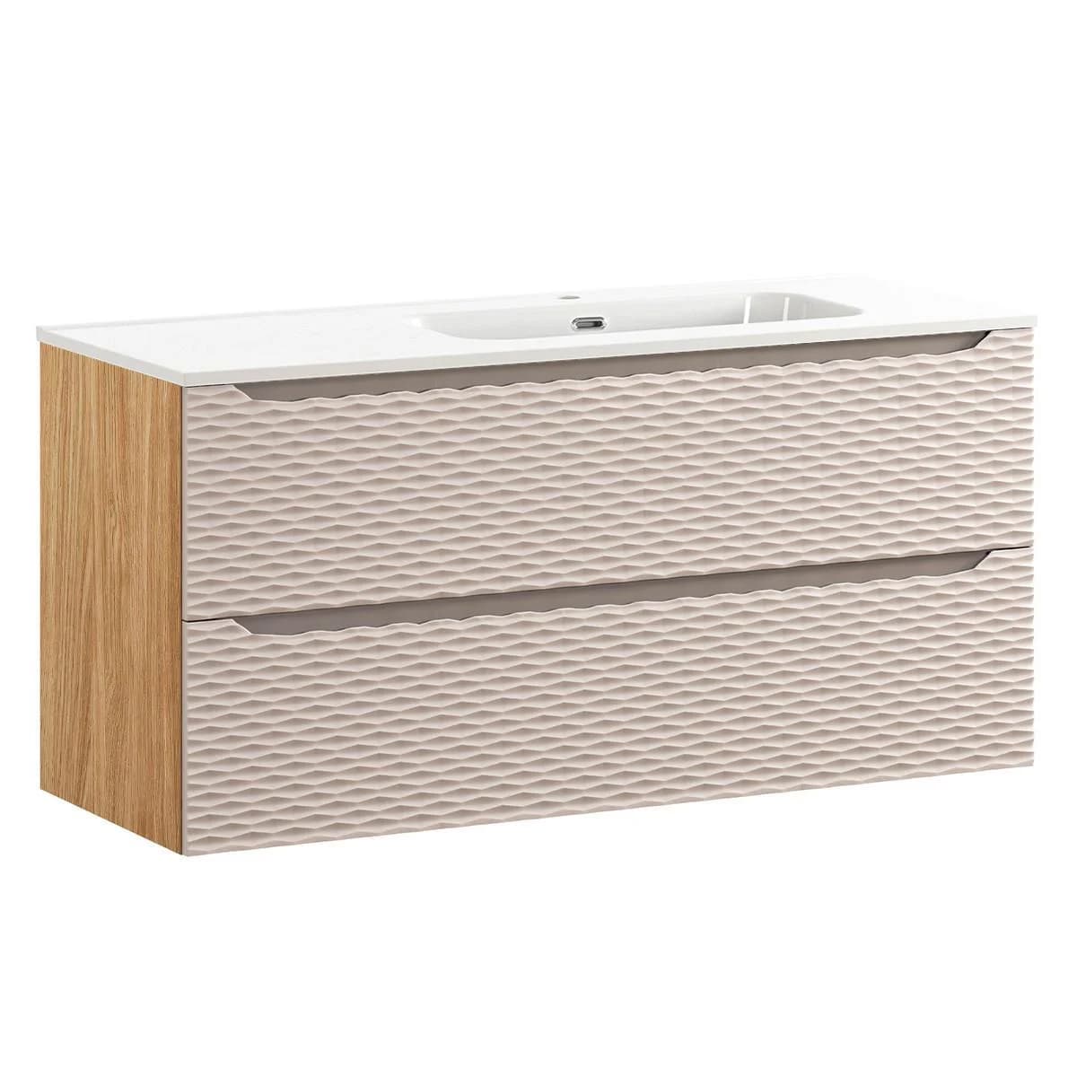 Elora Waschtisch Beige Holz 120 cm