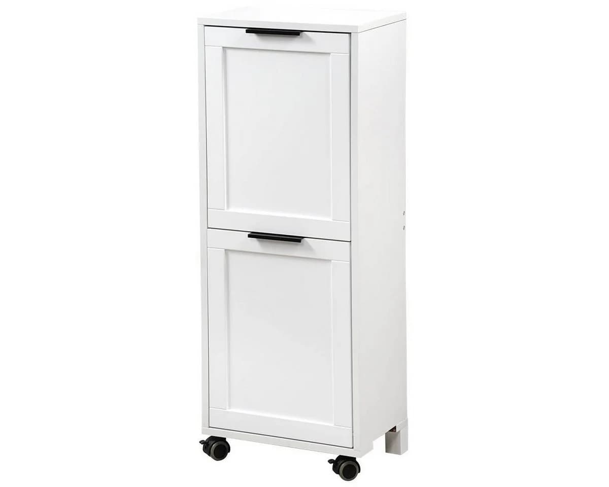 Kesper Küchenwagen mit 2 Abfalleimern weiß MDF - Bild 2