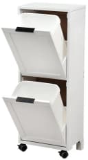 Kesper Küchenwagen mit 2 Abfalleimern weiß MDF Bild 4