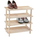 Kesper Schuhregal 4-stöckig Tannenholz hell FSC Bild 1