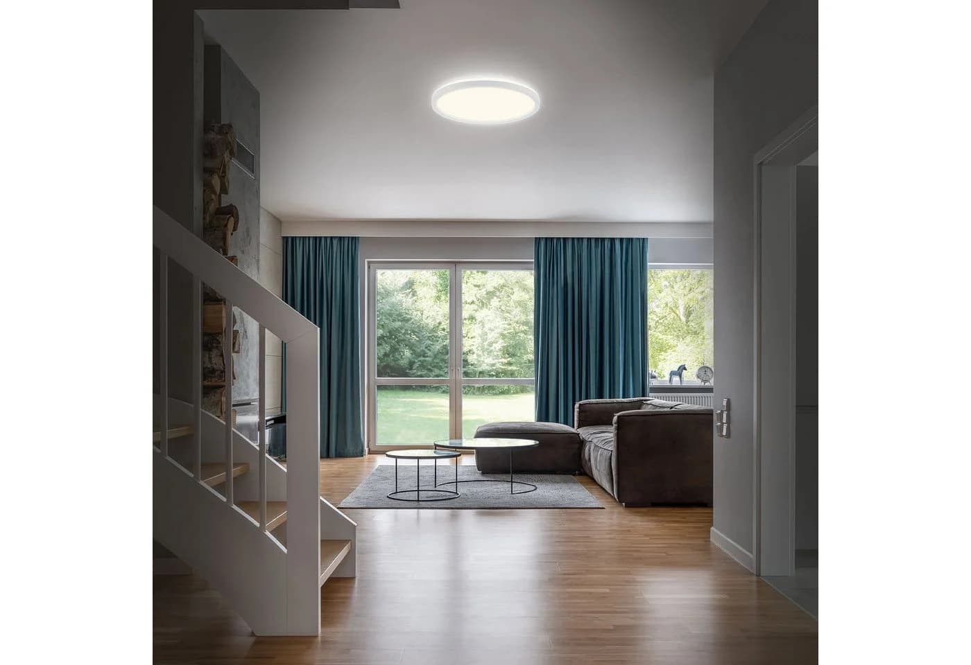 BRILONER LEUCHTEN Bad Deckenleuchte SLIM DRIP Weiß LED