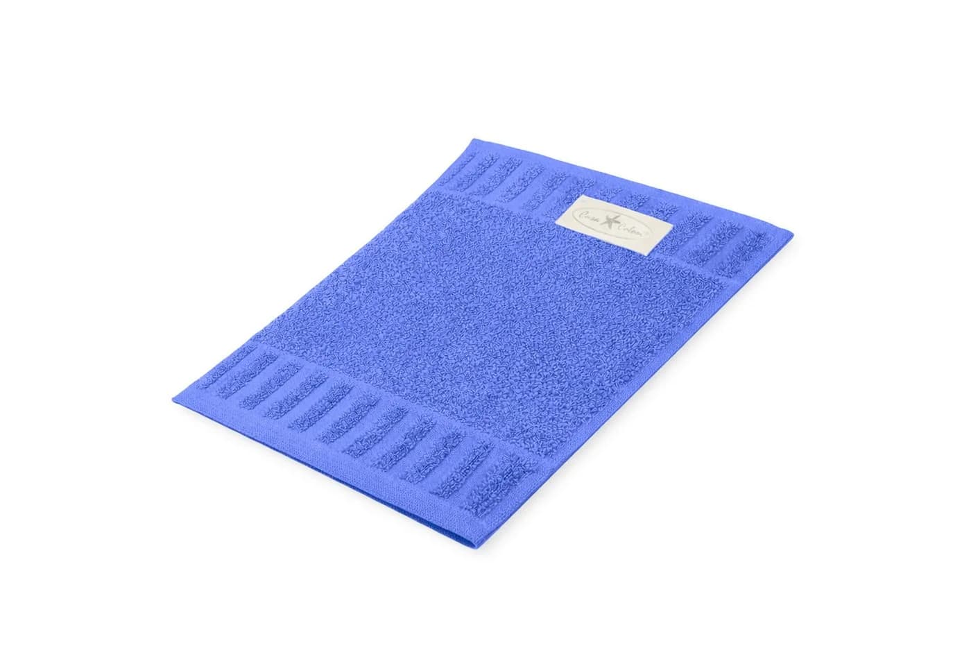 Casa Colori Seiftuch Uni Frottier Mittelblau 30x30cm