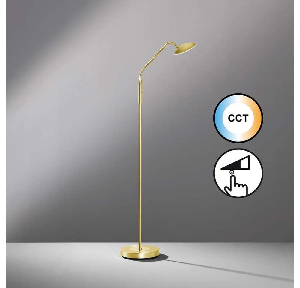 LED-Stehlampe Tallri Messing CCT Touchdimmer - Bild 5