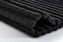 Kleine Wolke Badematte Avera Schwarz Handgewebt Uni Bild 1