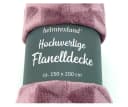 heimtexland Wohndecke Soft Flanell Kuscheldecke XL 200x150cm Rosa Rautenmuster Bild 1