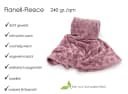 heimtexland Wohndecke Soft Flanell Kuscheldecke XL 200x150cm Rosa Rautenmuster Bild 4