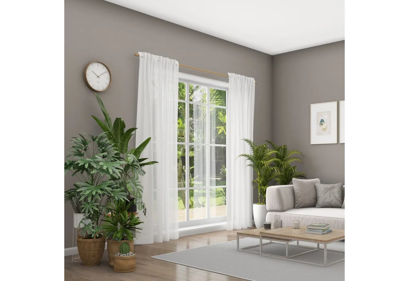 Neutex for you! Vorhang Kiss Wollweiß Jacquard Polyester - Bild 5
