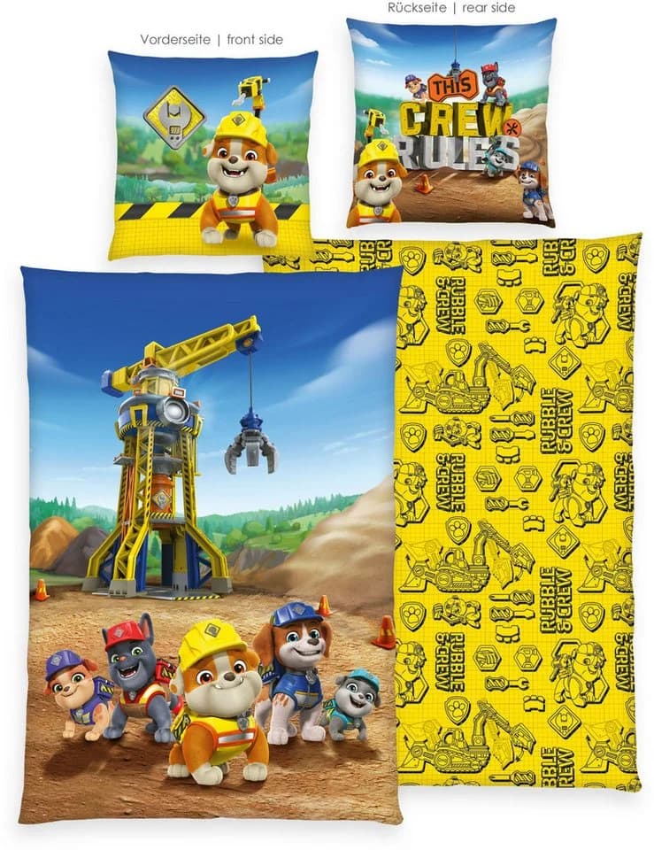 PAW PATROL Bettwäsche Rubbel&Crew Bunt Wendebettwäsche - Bild 3