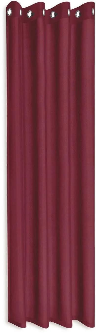 GERSTER Vorhang Ilia Rot 140x235cm Ösenschal Polyester
