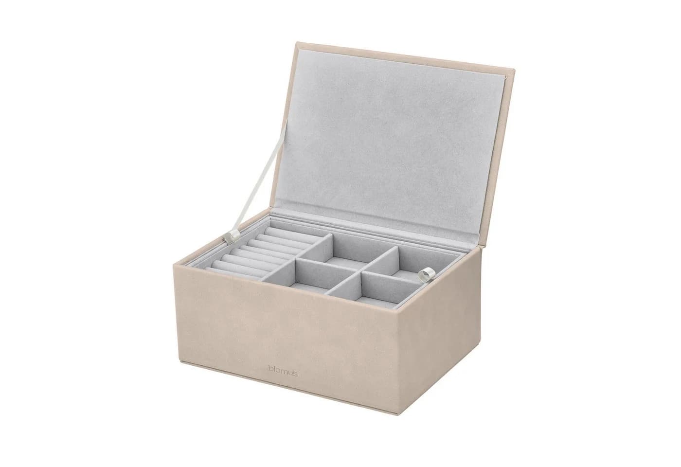blomus SAHLA Schmuckbox Set Braunes PU Leder Organizer