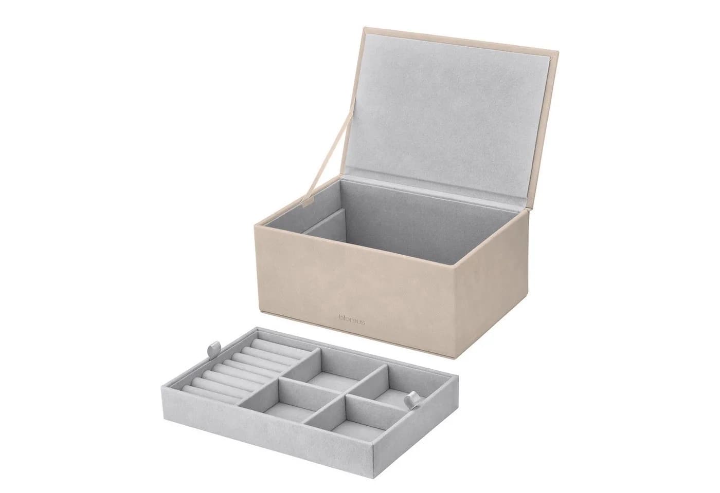 blomus SAHLA Schmuckbox Set Braunes PU Leder Organizer - Bild 3
