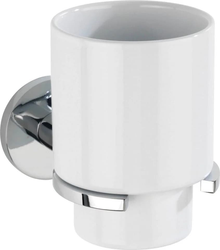 WENKO Zahnputzbecherhalter Isera UV-Loc Weiß Chrom - Bild 2