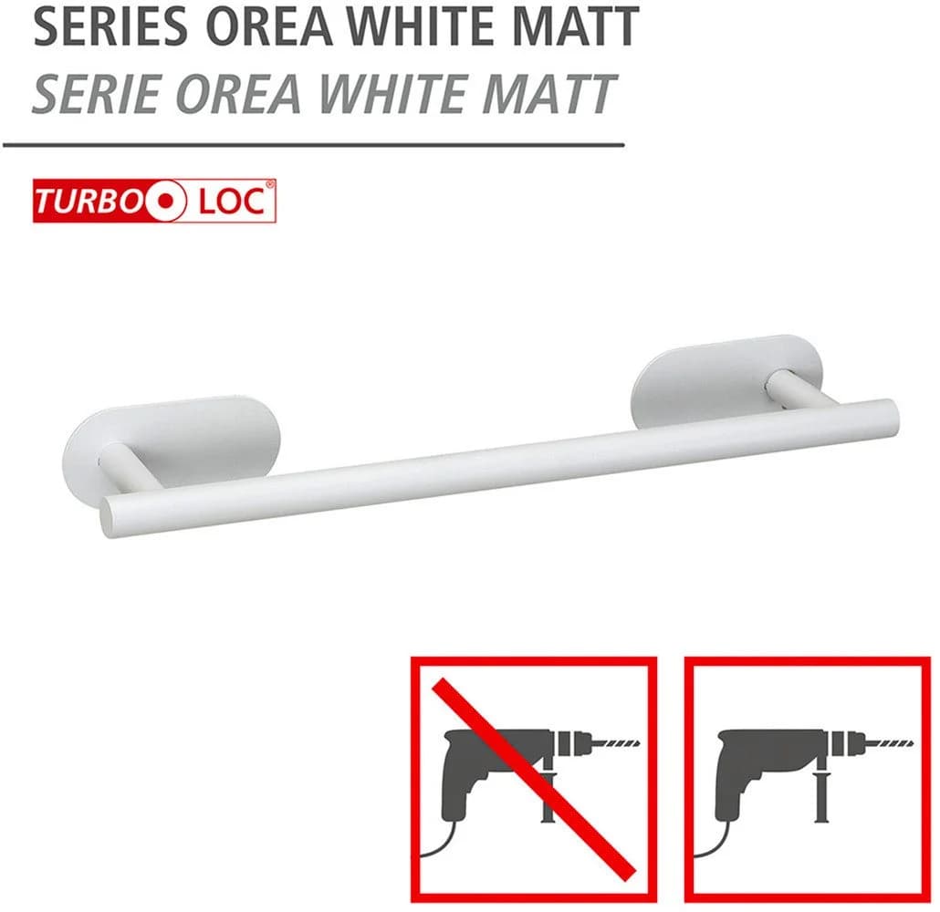 WENKO Handtuchstange Turbo-Loc Modell Uno Orea Weiß Edelstahl - Bild 4