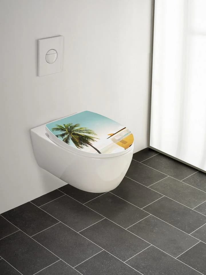 WENKO WC-Sitz Corbara Hochglanz Toilettensitz 350 kg Absenkautomatik