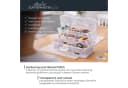 HMF Nähkasten 3 Ebenen Sortierbox Transparent Bild 1