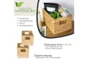 HMF Aufbewahrungskorb Wasserhyazinthe 2er Set mit Griffen Natur Bild 1
